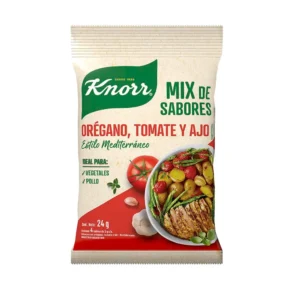 Mix de Sabores Knorr – Orégano, Tomate y Ajo Estilo Mediterráneo (24 g)